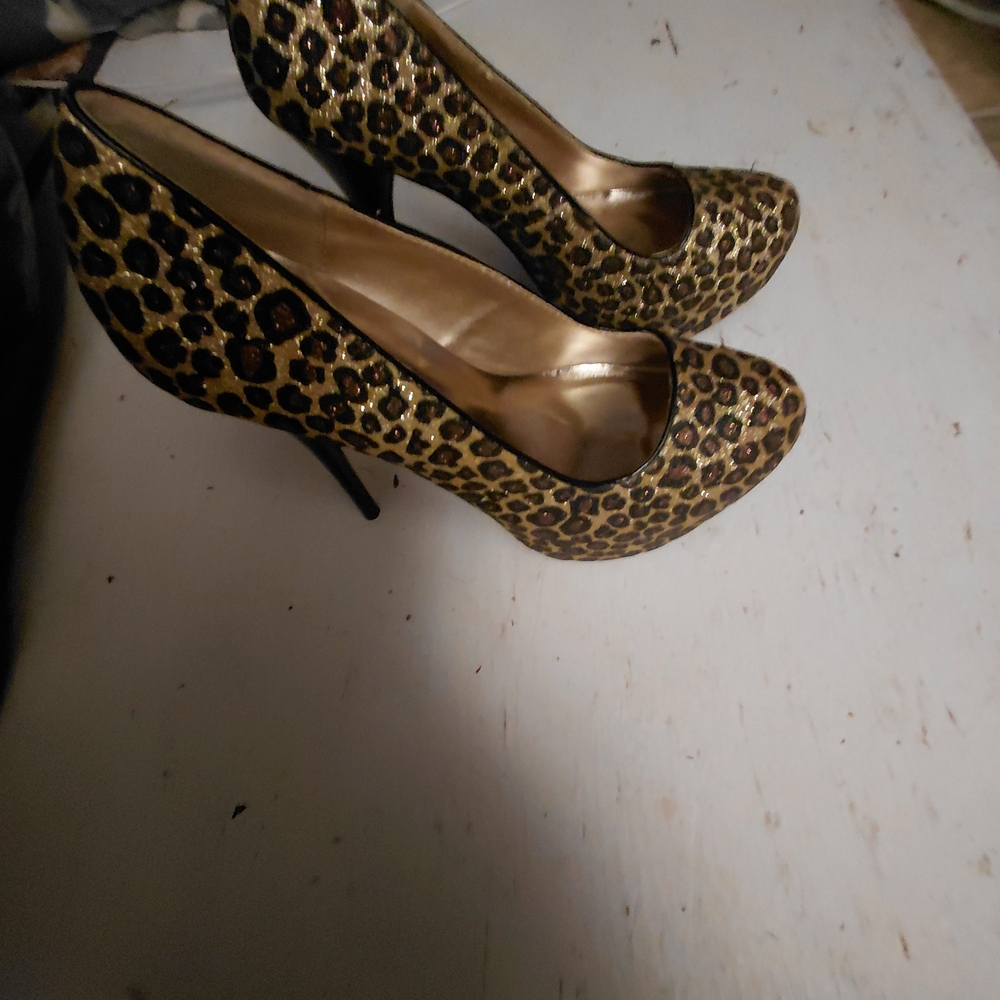 Leopard Print Stiletto Heels